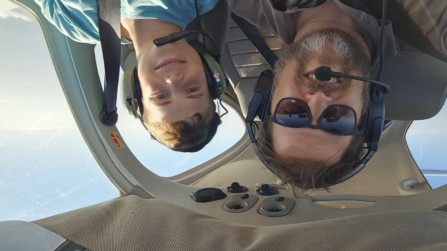 מעל הים בדרך חזרה